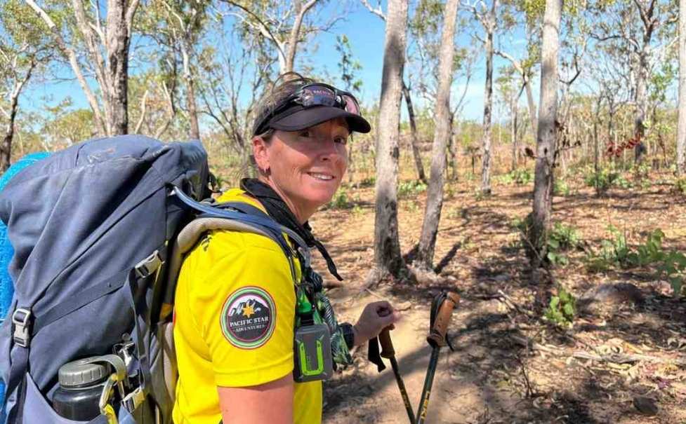 Woman hiking