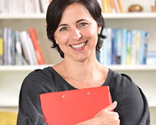 Woman with clipboard